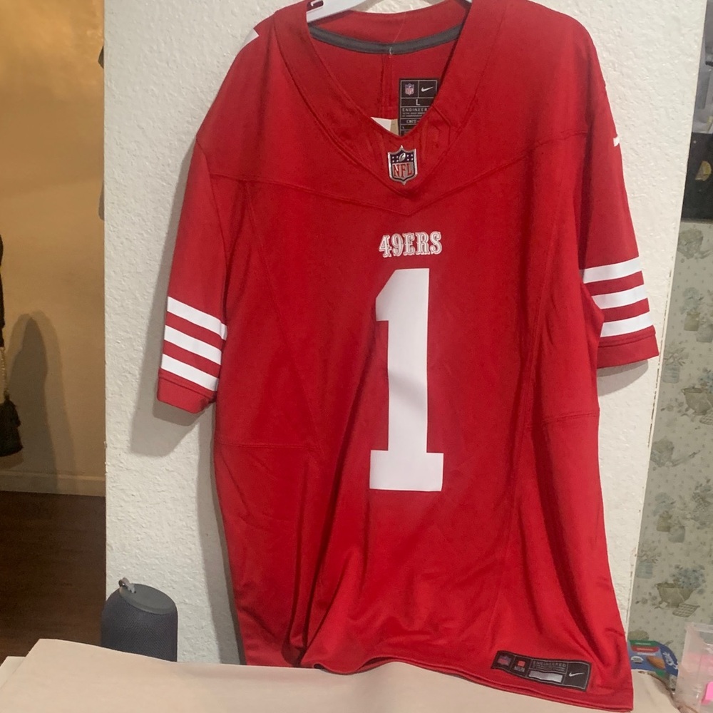 NFL Red and White Football Jerseys with Bold Numbering - Picture 12 of 12